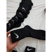 10 Đôi Tất thể thao cao cổ Nike Đen ( Tặng kèm 3 đôi )