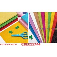 10 giấy xốp nhũ loại đẹp khổ A3 : 29.7CM*42CM