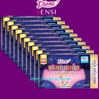 10 gói băng vệ sinh dạng quần Diana sensi size ML 12 miếng/gói