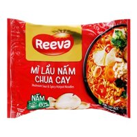 10 gói Mì Reeva lẩu nấm chua cay gói 85g