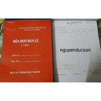 10 hóa đơn bán lẻ 2 liên/ 3 liên (a5 100 tờ)