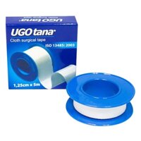 10 hộp Băng dính cuộn vải lụa y tế UGOTANA kích thước 1,25cm x 5m (Chính hãng)