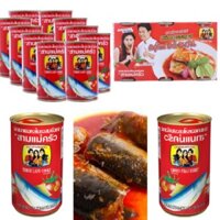 10 HỘP CÁ MÒI 3 CÔ GÁI - 155gr