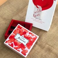 10 Hộp Đựng Socola Màu Đỏ 9 viên, 12 viên Đẹp