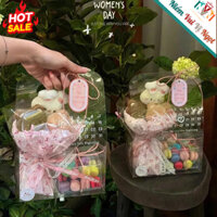 10 Hộp Mica trong suốt in Lịch đẹp lãng mạng dùng đựng Hoa & Bánh Kem, Quà Tặng, Trà Sữa