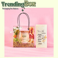 10 Hộp Nhựa Mica Trong Suốt Quai Xách Đen Size Nhỏ, Túi Quà Tết (18*16.5*8)