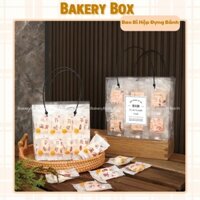 10 Hộp Nhựa Mica Trong Suốt Quai Xách Đen Size Nhỏ, Đựng Mỹ Phẩm, Túi Quà Tết (18*16.5*8)