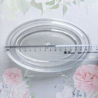 10 hộp nhựa trong suốt hình bầu dục elip oval đựng hạt điều 400g  trọng lượng hộp nặng 160g