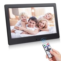 10 Inch Digital Photo Frame - HD IPS Display, Digital Picture Frame with 1080p Video Files/Photo/Music/Calendar, Support USB/SD/MMC Card Playback, ...