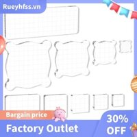 10 Khối Tem Acrylic, Khối Tem Kích Thước Đa Năng, Bộ Dụng Cụ Dập Nền Tảng Để Làm Thẻ