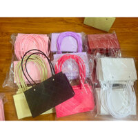 10 LẴNG GIỎ CẮM HOA GIẤY QUAI PVC CHỮ NHẬT