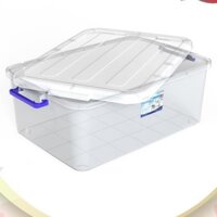 [10 LÍT-COMBO 2] Thùng Nhựa Chữ Nhật Duy Tân,Thùng Nhựa Trong Suốt Có Nắp Đậy Dung Tích 10L