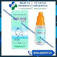 10 lọ Thuốc nhỏ mắt, mũi Natri Clorid 0.9% Traphaco 10ml – Dùng để nhỏ mắt, nhỏ mũi cho trẻ