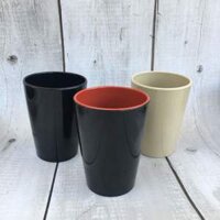 10 ly trà, cốc nước màu đỏ đen nhựa melamine cao cấp