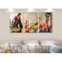 10 Mẫu Bộ 3 Bức Tranh treo tường công giáo Thiên Chúa Giáo Tranh Công Giáo Chúa Giesu Đức Mẹ Maria - Trang trí Decor