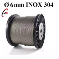 10 Mét cáp INOX 304 6mm chống rỉ sét,ăn mòn cực tốt.....kimkhinhatphat