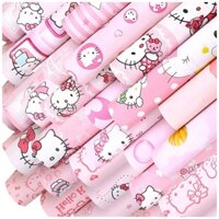 10 Mét Giấy Dán Tường, Khổ 45CM Rộng Decal PVC Trang Trí ( có keo ),BỘ SƯU TẬP CÁC MẪU KITTY PT1005