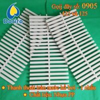 10 mét Thanh thoát nước tràn hồ bơi – chiều rộng 25cm; chiều dày 2,3cm; loại 1 chấu, nhựa PP / 10 mét Nan thu nước tràn
