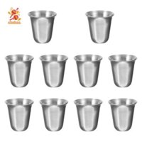 10 Miếng Cốc Lễ Đạo Cụ Đánh Bóng Thép Không Gỉ Wicca Cốc Thủ Công Nghi Lễ Cốc Cho Để Bàn Người Bạn Gia Đình
