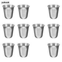 10 Miếng Cốc Lễ Đạo Cụ Đánh Bóng Thép Không Gỉ Wicca Cốc Thủ Công Cốc Nghi Lễ Cho Bạn Bè Gia Đình