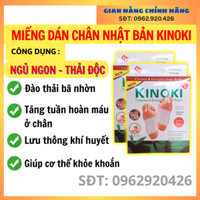 10 Miếng Dán Chân Thải Độc Nhật Bản Kinoki Detox Foot Patch - Ngủ Ngon, Thư Giãn, Giảm Đau Nhức, Tê Bì Chân, Thanh Lọc