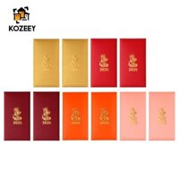 10 Miếng Phong Bì Đỏ Tết Nguyên Đán Phong Bì Thiệp Chúc Mừng Gói Màu Đỏ