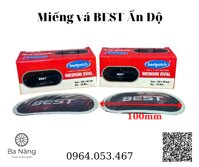 10 miếng vá vỏ săm lốp ruột xe máy, ôtô BEST  Medium Oval