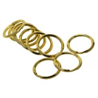 10 Pack 28mm Metal Split Rings, Rind Connectors for Chandelier, Curtain, Crystal Garland, Necklaces, Keys, Earrings, Jewelry Making and Crafting