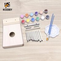 10 Phím Ngón Tay Cái Piano DIY Bộ Quà Tặng Với Sơn Gỗ Bộ Nhỏ Di Động Tự Làm Giáo Dục Sớm Vật Liệu Thủ Công