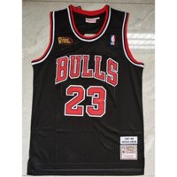 [10 Phong Cách] nba jersey chicago bulls Không. Áo Bóng Rổ Màu Đen Số 98 23 jor dan 98 Chất Lượng Cao