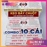 10 Tấm Keo Bẫy Chuột Siêu Dính - Để lâu, tái sử dụng nhiều lần