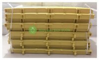 10 Tấm Nhựa Lót Sàn Chuồng Chó, Chuồng Heo, Mèo... Kích thước 40×60x3.5cm Có Thể Ghép Vào Nhau, Màu Vàng - Tấm nhựa lót sàn đa năng màu Vàng!