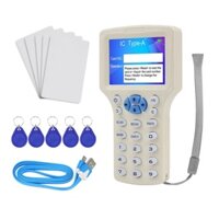 10 Tần Số Đầu Đọc Thẻ Thông Minh NFC Writer RFID Máy photocopy Duplicator 125KHz 13.56 MHz USB Fob Lập Trình Viên Sao chép Thẻ Chìa Khóa Mã Hóa UID