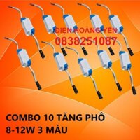 10 Tăng pho đèn led 3 màu 8-12w