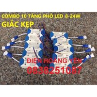 10 tăng phô đèn led âm trần 8 đến 24W GIẮC KẸP