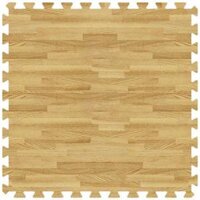 10 thảm xốp lót sàn vân gỗ 60x60 cm - Vàng