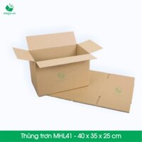 10 Thùng hộp carton - Mã MHL41 - Kích thước 40x35x25 (cm)