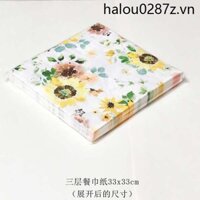 10 Tờ Nguyên Gói Bướm Valley Bart Handmade Khăn Giấy 33x33cm In Màu Khăn Tay Giấy Dán Nghệ Thuật Tự Làm Chất Liệu