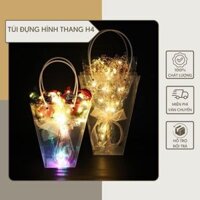 10 Túi Đựng Hoa Hình Thang H4 Trong Suốt Dùng Đựng Hoa Tươi Hoa Sáp Gấu Bông Nhựa PVC Nhiều Kích Thước Sang Trọng Tinh T