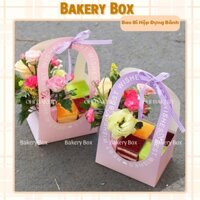 10 Túi Giấy Quai Tròn Đựng Bánh Và Hoa Chữ BEST WISHES, Đựng Quà Tặng Các Dịp Lễ