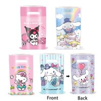 10 Túi nilong đựng quà bánh kẹo dùng một lần- chủ đề Kitty team- Kitty, Kuromi, Cinnamoroll