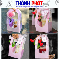 10 Túi quai xách Best Wishes Đựng Hoa và Nước tặng quà lễ tình nhân -Tặng bánh và hoa - nước hoa dịp lễ 8/3