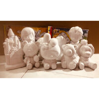10 Tượng tô màu thạch cao cho bé (14-22cm)