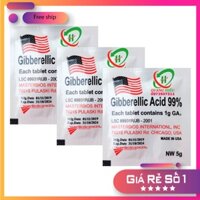 [10] Viên GA3 (Mỹ) Gibberellic Acid 99%  Chất Lượng Cao  dạng viên sủi Kích Thích Bật Chồi, Ra Rễ Cực Mạnh Gói 5gr