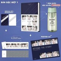 10-Year Record Of BTS - Beyond The Story - Bìa Cứng - Bản Đặc Biệt Độc Quyền - Tặng Kèm 1 PET Bookmark 8 Photo Cards 1 Poster A3 1 Bình Nước BTS 600 ml