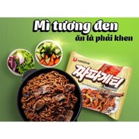 (100% Ảnh Thật) 👉  Mì trộn tương đen Chapaghetti NONGSHIM - Hàn Quốc 👉  lốc 5 gói x 140g