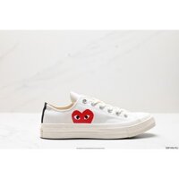 （100% Auth ）Giày Sneaker Nam Nữ *_Converse x CDG PLAY 1970S White Full Box