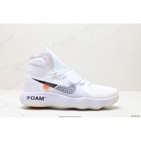 (100% Auth )Giày Sneaker Nam Nữ *_Off-White x_Nike REACT Hyperdunk White Full Box