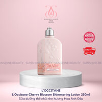 [100% Auth - NEW] L’OCCITANE Cherry Blossom Shimmering Lotion 250ml_Sữa dưỡng thể nhũ nhẹ hương Hoa Anh Đào