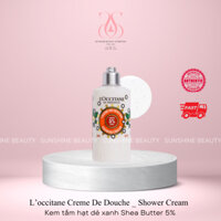 [100% Auth - NEW] L’OCCITANE Creme De Douche - Shower Cream _ Kem tắm hạt dẻ xanh Shea Butter 5%